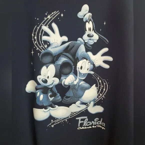 Disney Florida navy blue crew neck sweatshirt size XL - Picture 5 of 8